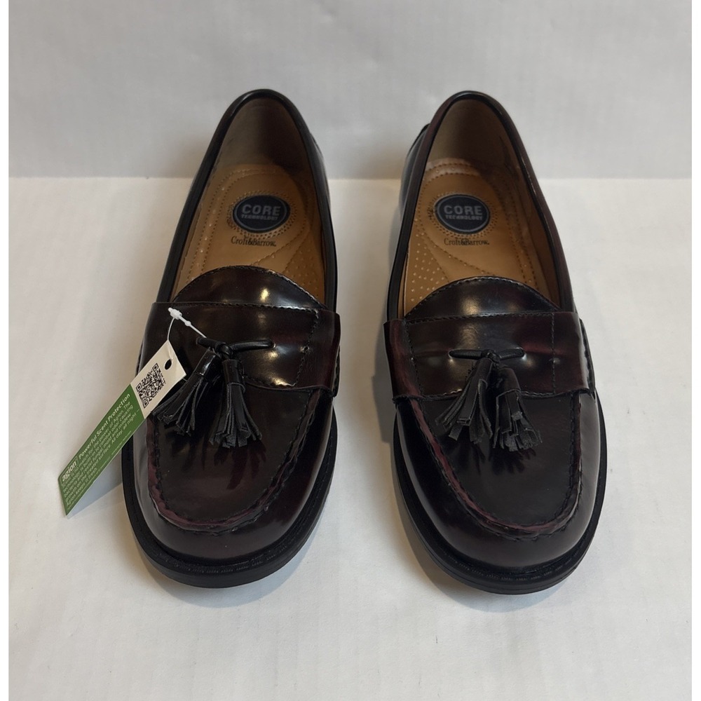 Croft Barrow Core Technology Leather Loafers Agion Scent Protection Mens Size 8